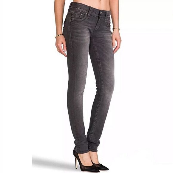 Rock Revival Betty Easy Skinny Gray Denim Jeans - Picture 1 of 15